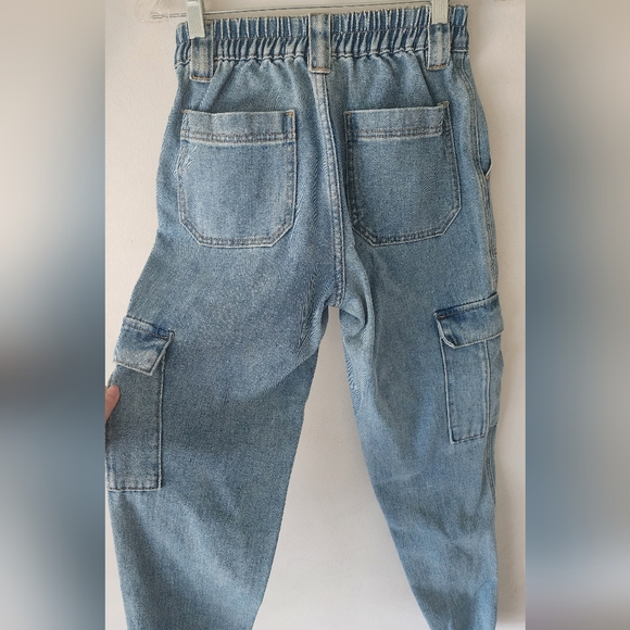 PacSun light denim Cargo Jeans-new w/o tags- x-small - Picture 2 of 4